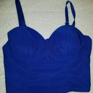 Arden B blue crop top